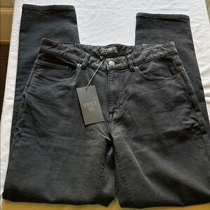 Men's Strech Pure Black Slim Fit 5 Pocket Jeans W32 / L34 NWT